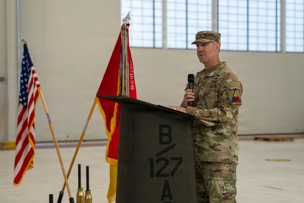 1st AD CAB HHC Change of Command ceremony