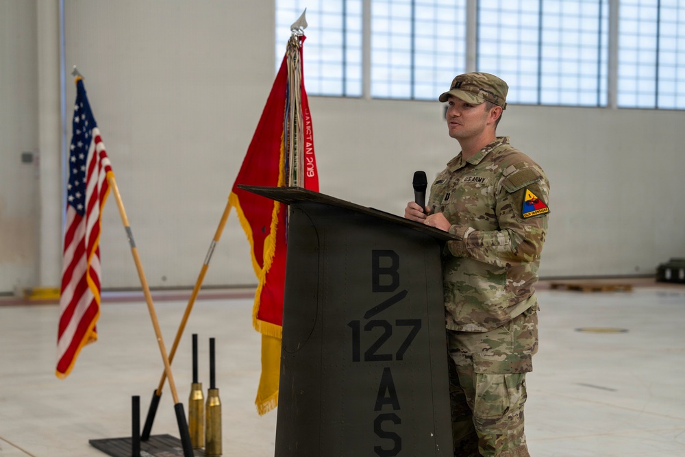 1st AD CAB HHC Change of Command ceremony