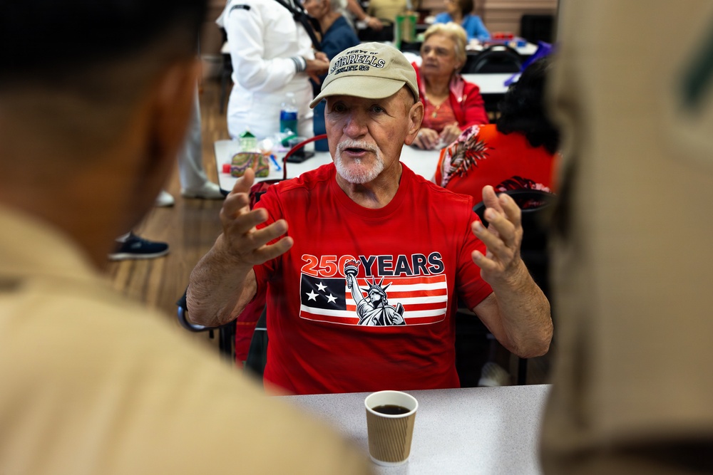U.S. Marines attend the Great Kills Friendship Club for INR250
