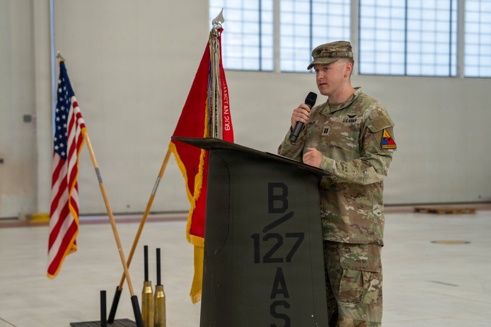 1st AD CAB HHC Change of Command ceremony