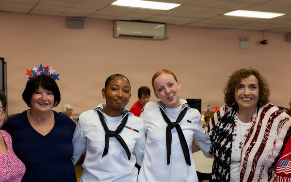 U.S. Marines attend the Great Kills Friendship Club for INR250