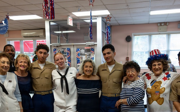 U.S. Marines attend the Great Kills Friendship Club for INR250
