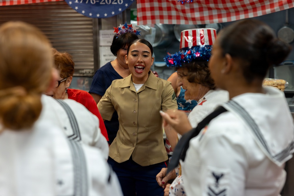 U.S. Marines attend the Great Kills Friendship Club for INR250