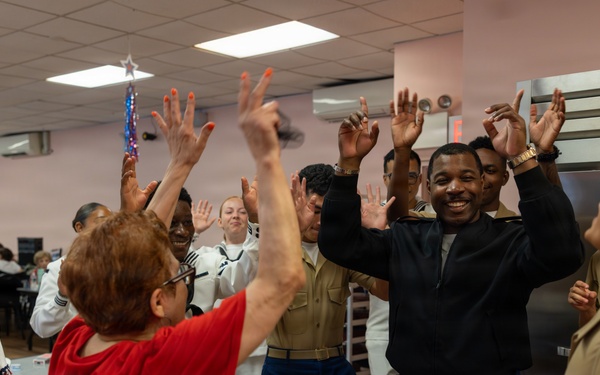 U.S. Marines attend the Great Kills Friendship Club for INR250