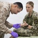 U.S. Marines, Sailors and Soldiers in CENTCOM AOR conduct Joint-Service Walking Blood Bank training