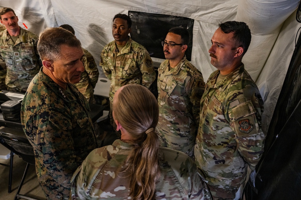 SOUTHCOM Commander Meets CRE Airmen