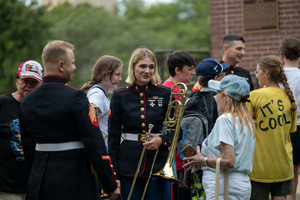 2nd MAW Band performs at the Sturgis Falls celebration