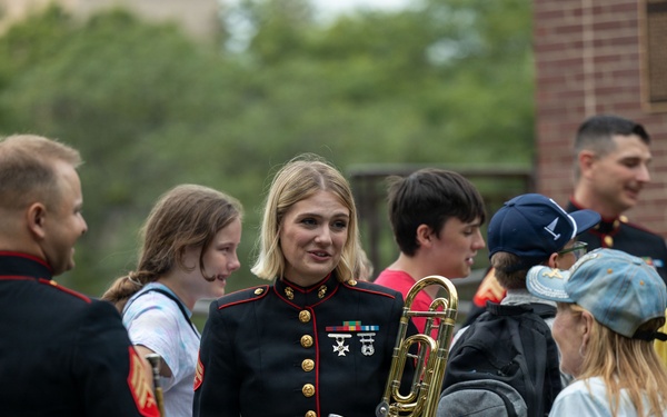 2nd MAW Band performs at the Sturgis Falls celebration