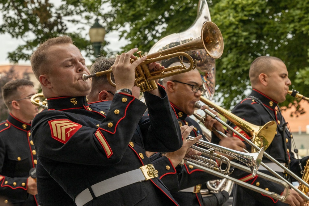 2nd MAW Band performs at the Sturgis Falls celebration