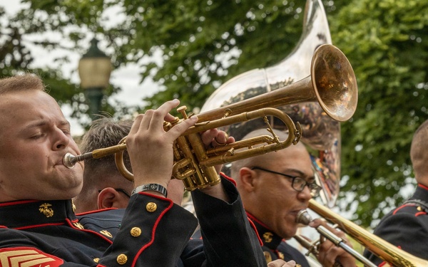2nd MAW Band performs at the Sturgis Falls celebration