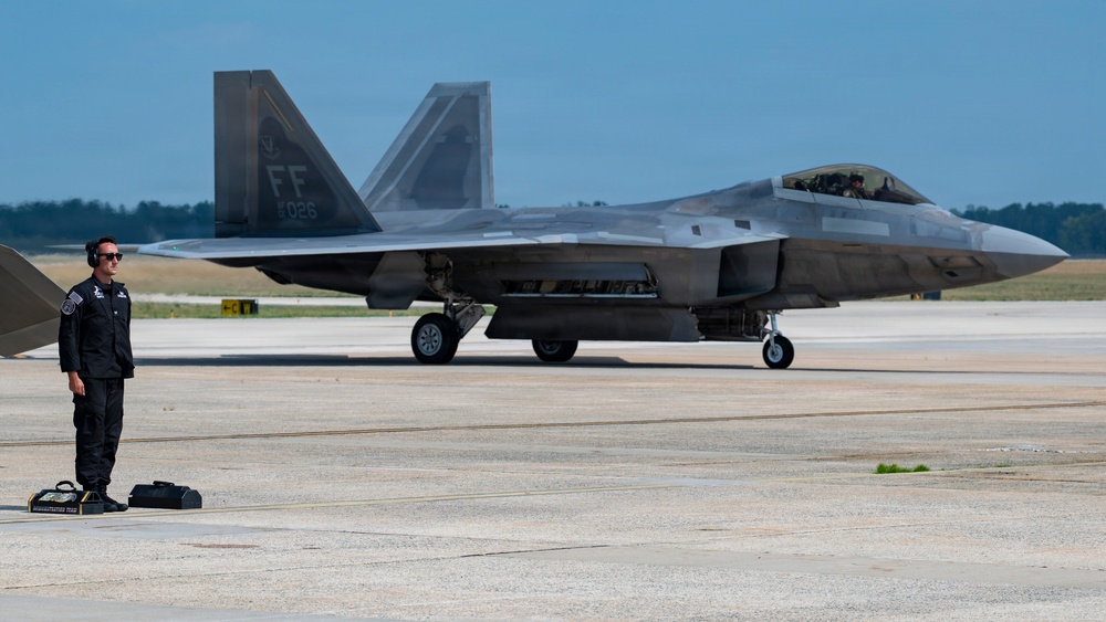 F-22 Raptor Demo Team arrives for Freedom 250 celebration