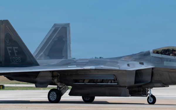 F-22 Raptor Demo Team arrives for Freedom 250 celebration