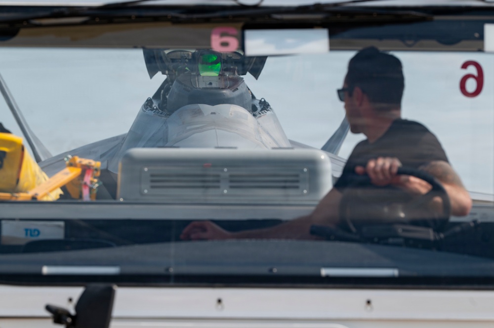 F-22 Raptor Demo Team arrives for Freedom 250 celebration