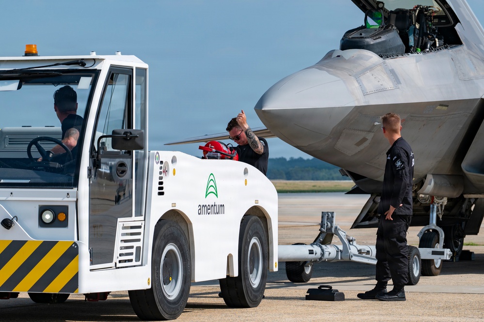 F-22 Raptor Demo Team arrives for Freedom 250 celebration
