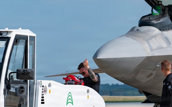 F-22 Raptor Demo Team arrives for Freedom 250 celebration