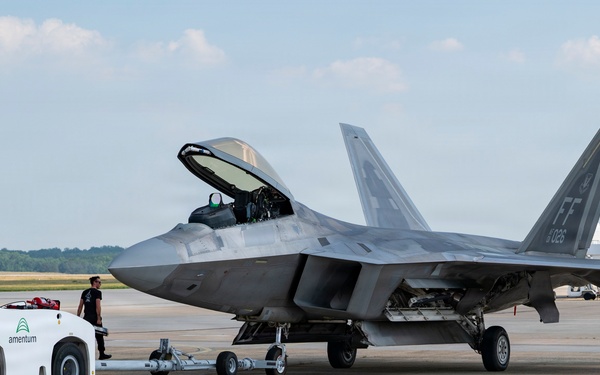 F-22 Raptor Demo Team arrives for Freedom 250 celebration