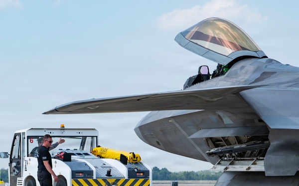 F-22 Raptor Demo Team arrives for Freedom 250 celebration