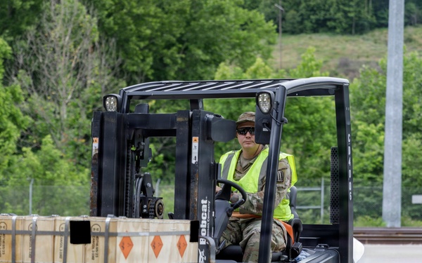 Driving A Forklift