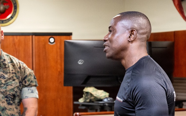 MCRDSD, WRR SgtMaj visits 8th Marine Corps District