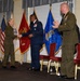 BGen Hennigan Shakes Hands with Gen Reed at JECC Ceremony