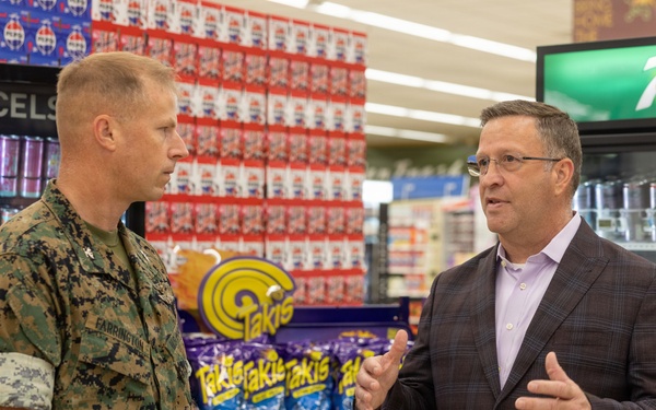 Mr. William G. Fitzhugh Visits the MCAS New River Commissary