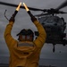 USS Mount Whitney Conducts Night Flight Ops