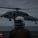 USS Mount Whitney Conducts Night Flight Ops