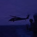 USS Mount Whitney Conducts Night Flight Ops
