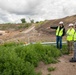 Garrison Dam spillway approach dredging operations
