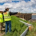 Garrison Dam spillway approach dredging operations