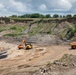 Garrison Dam spillway approach dredging operations