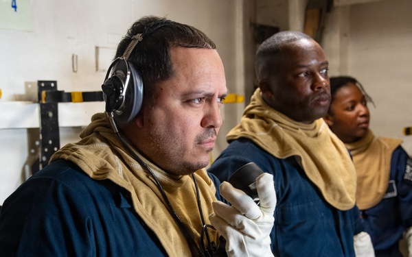 USS Mount Whitney Simulates General Quarters