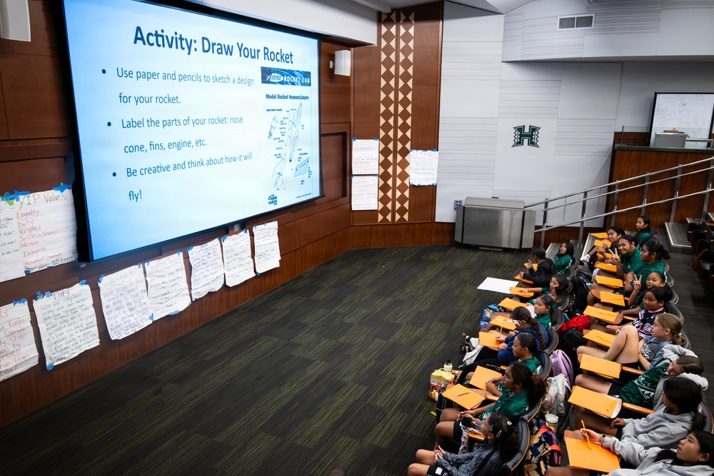 94th Army Air and Missile Defense Command Soldiers volunteer to help with STEM prortion of the Youth Impact Program
