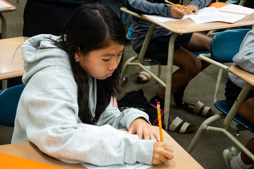 94th Army Air and Missile Defense Command Soldiers volunteer to help with STEM prortion of the Youth Impact Program