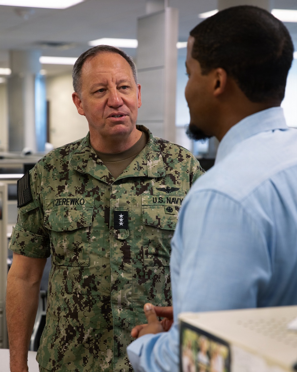 Chief of Naval Personnel Visits N10