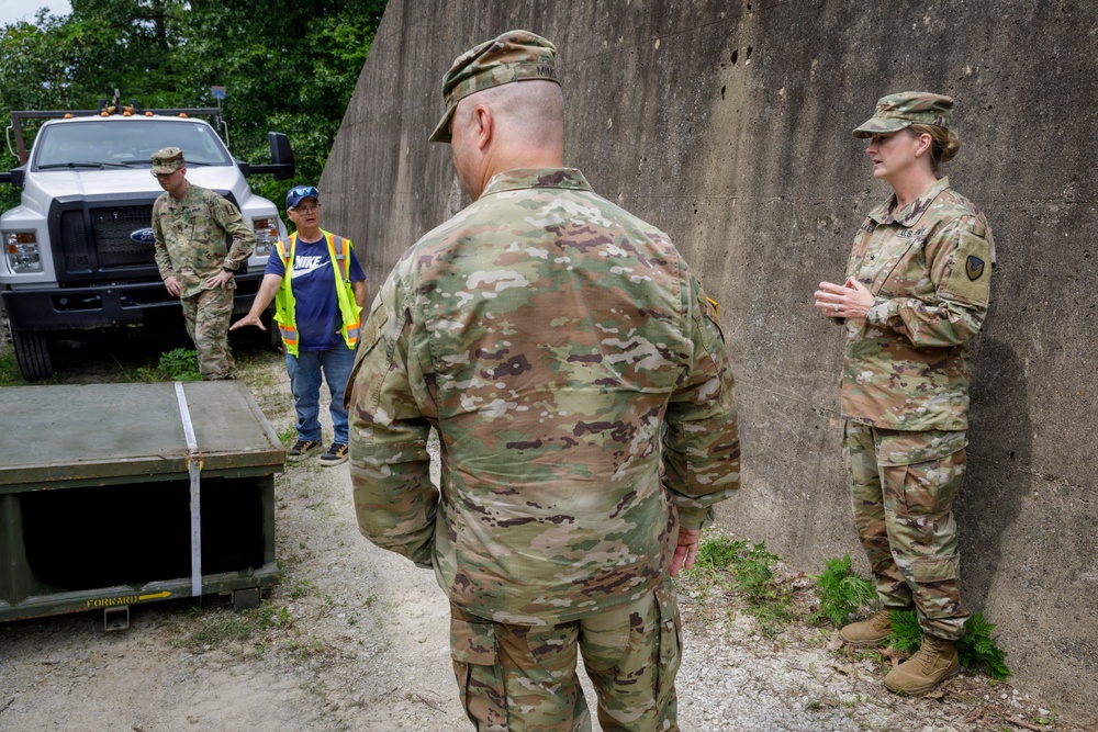 Unloading Ammunition at Crane for Operation Patriot Press