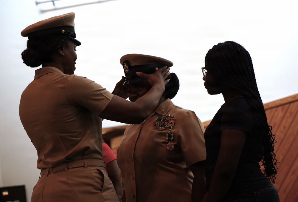 Promotion ceremony at NWS Yorktown