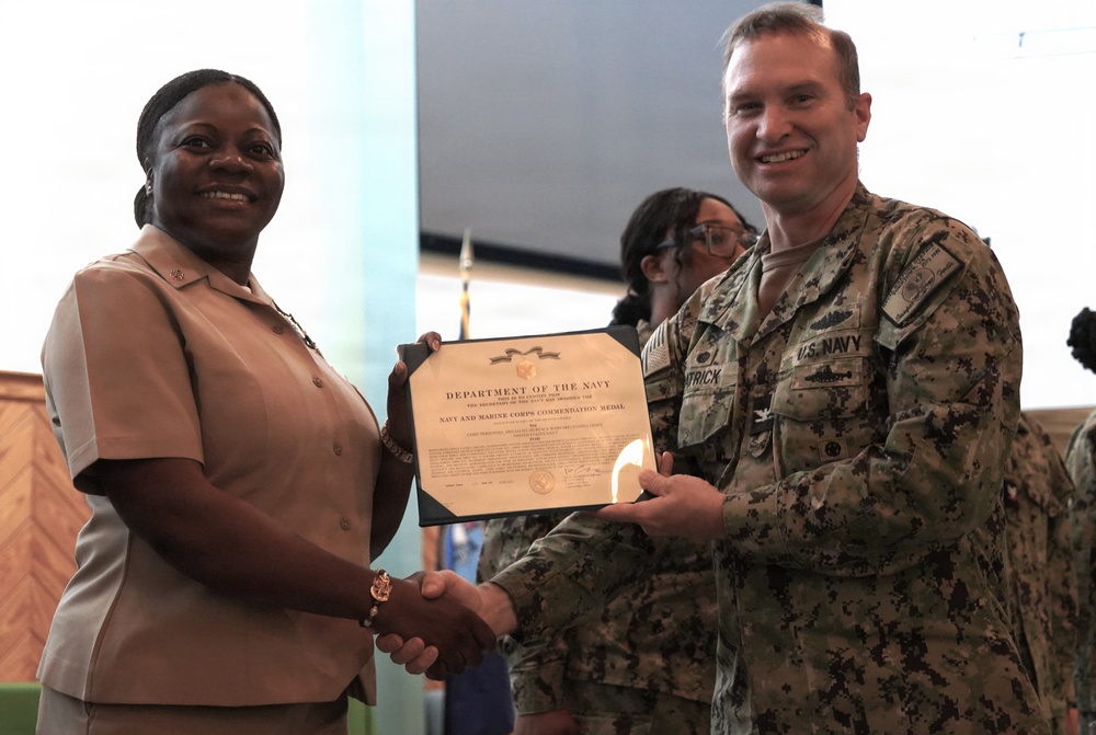 Promotion ceremony at NWS Yorktown