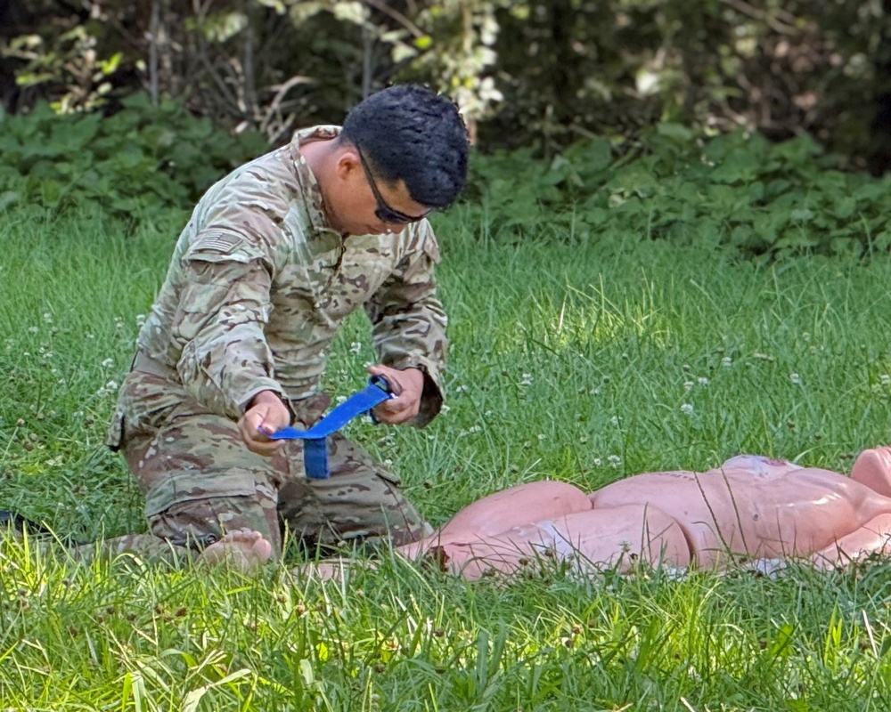Munson Soldiers Use Summer Heat to Build Readiness During Army Warrior Task Training
