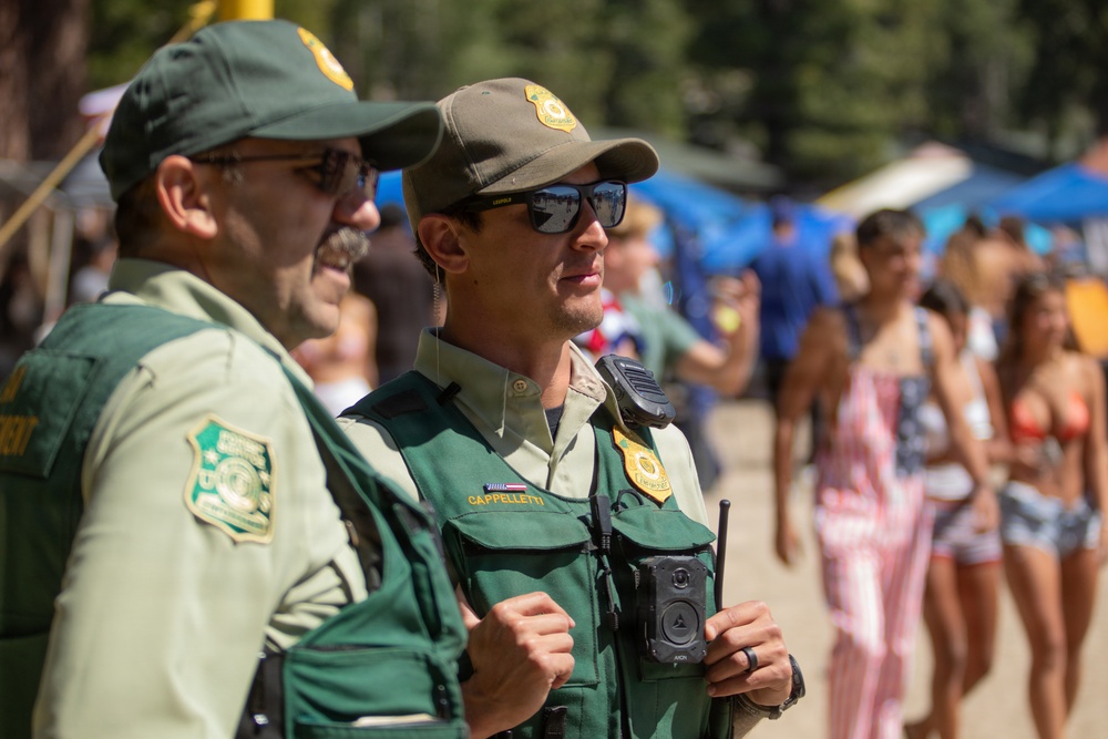 Law Enforcement on Duty for Beach Patrol