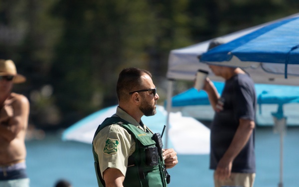 Law Enforcement on Duty for Beach Patrol