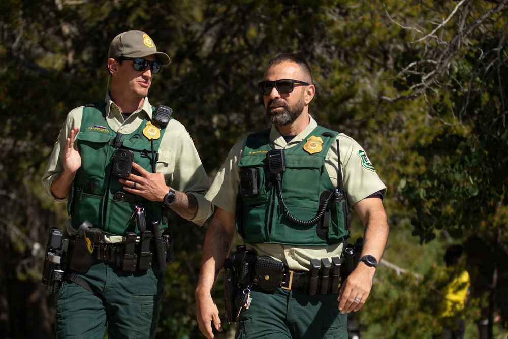 Law Enforcement on Duty at Meeks Bay