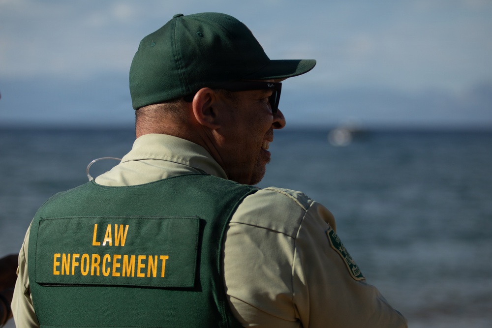 Law Enforcement on Duty at Meeks Bay