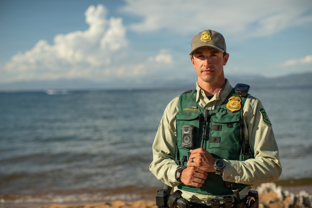 Law Enforcement on Duty at Meeks Bay