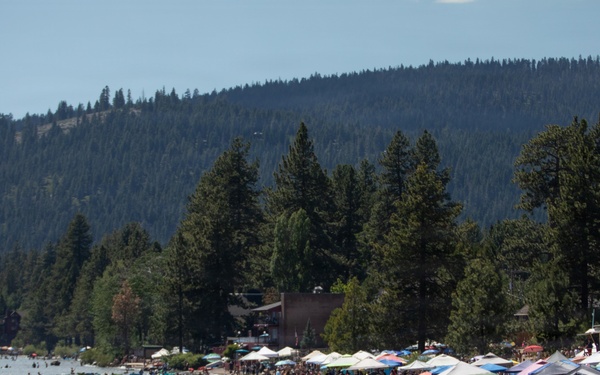 Law Enforcement on Duty at Lakeside Beach