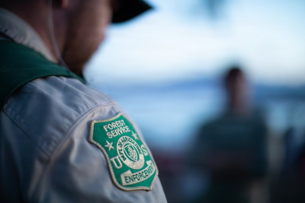 Law Enforcement on Duty for Beach Patrol