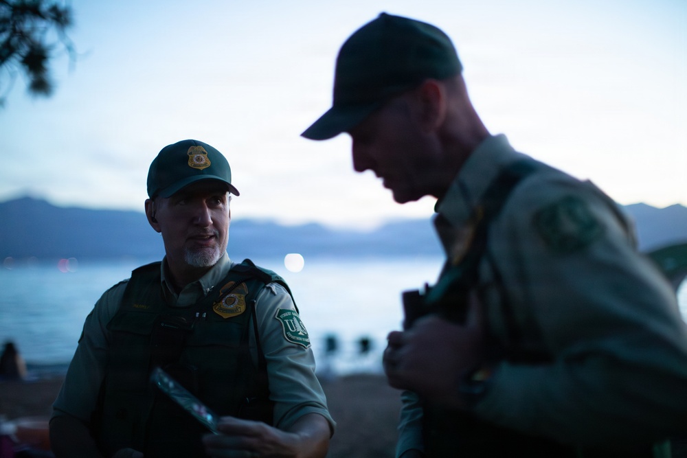Law Enforcement on Duty for Beach Patrol