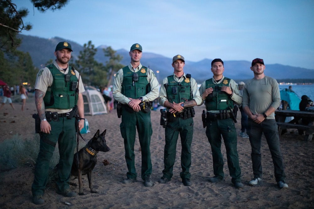 Law Enforcement on Duty for Beach Patrol