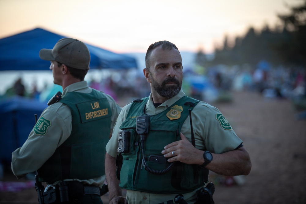 Law Enforcement on Duty for Beach Patrol