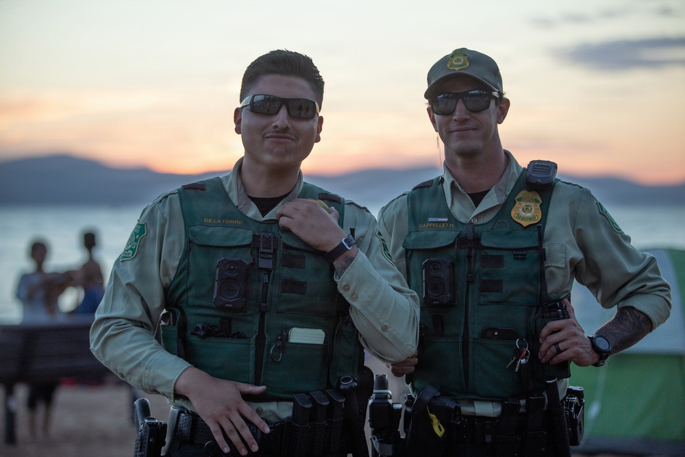 Law Enforcement on Duty for Beach Patrol